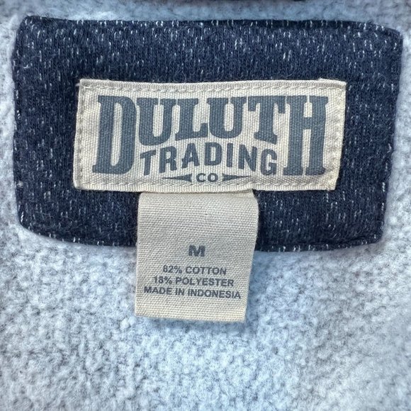 Duluth‎ Trading Co Vest Medium Mens Threshold Fleece 1/4 Zip Blue Sleeveless M - Picture 9 of 10